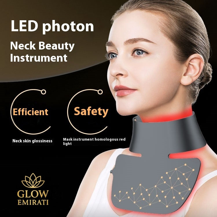 LED & Infrared Neck Care Device – Anti-Aging, Wrinkle Removal & Skin Firming Therapy